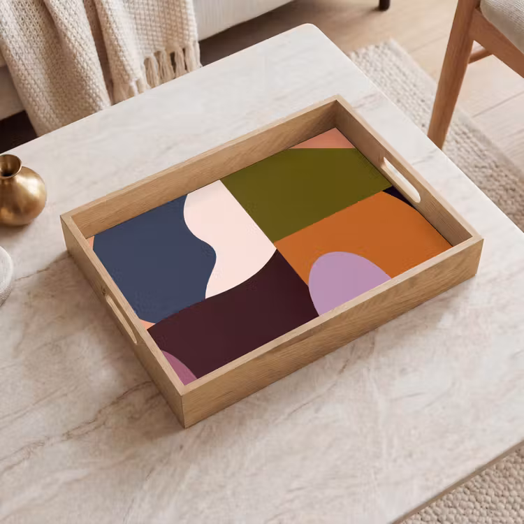 Dienblad - Vormen - Abstract - Kleuren - Vierkant — 2