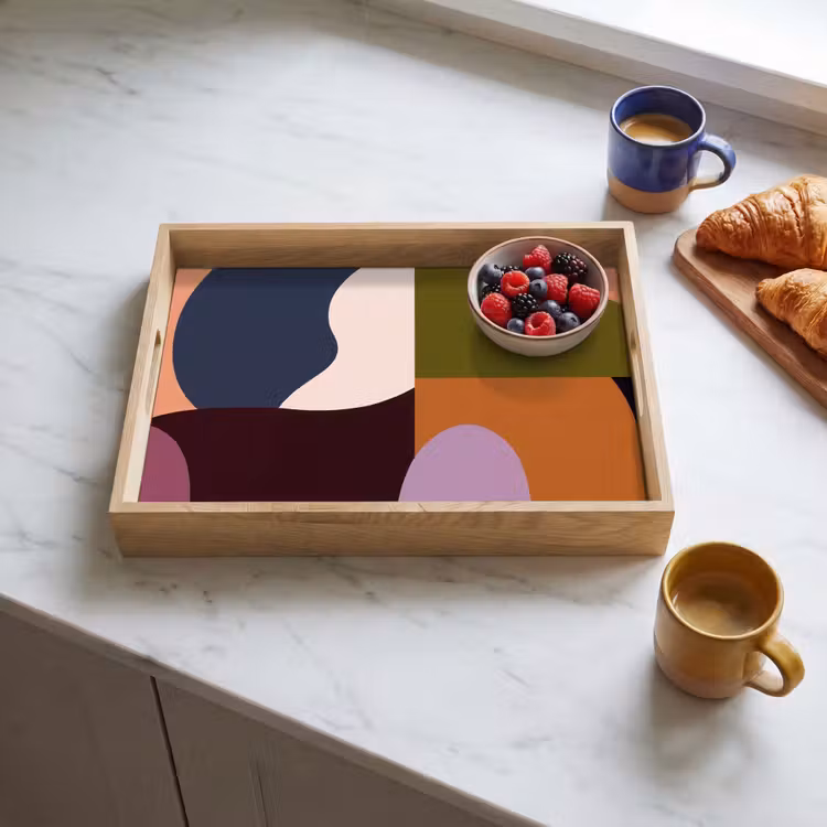 Dienblad - Vormen - Abstract - Kleuren - Vierkant — 4