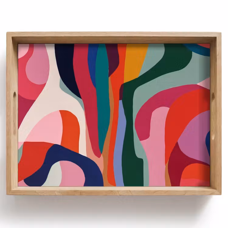 Dienblad - Vormen - Bochten - Kleurrijk - Abstract — 1