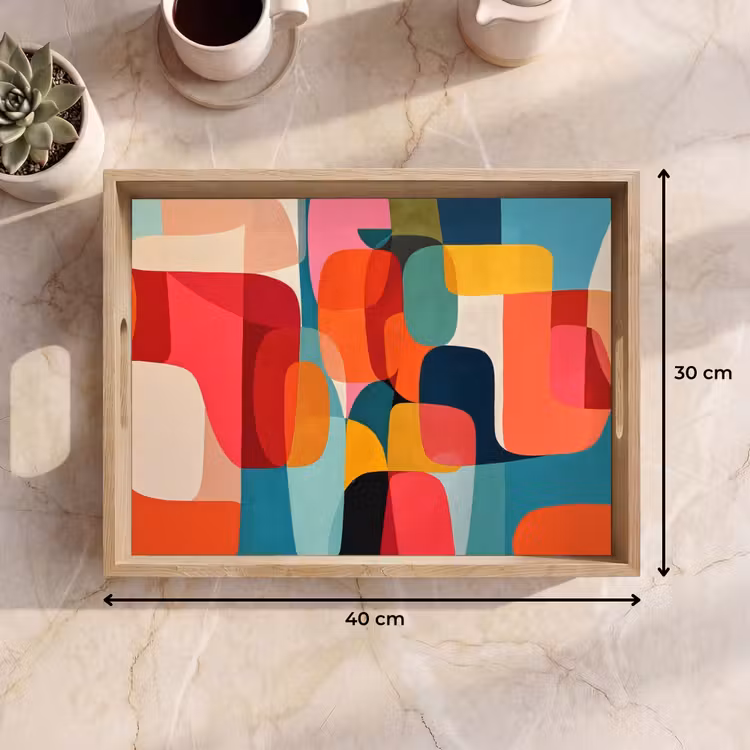 Dienblad - Vormen - Kleurrijk - Abstract - Vlakken — 9
