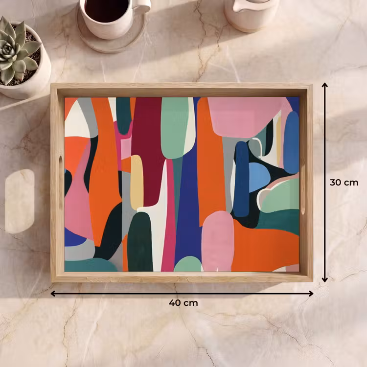Dienblad - Vormen - Ritmisch - Kleuren - Abstract — 9