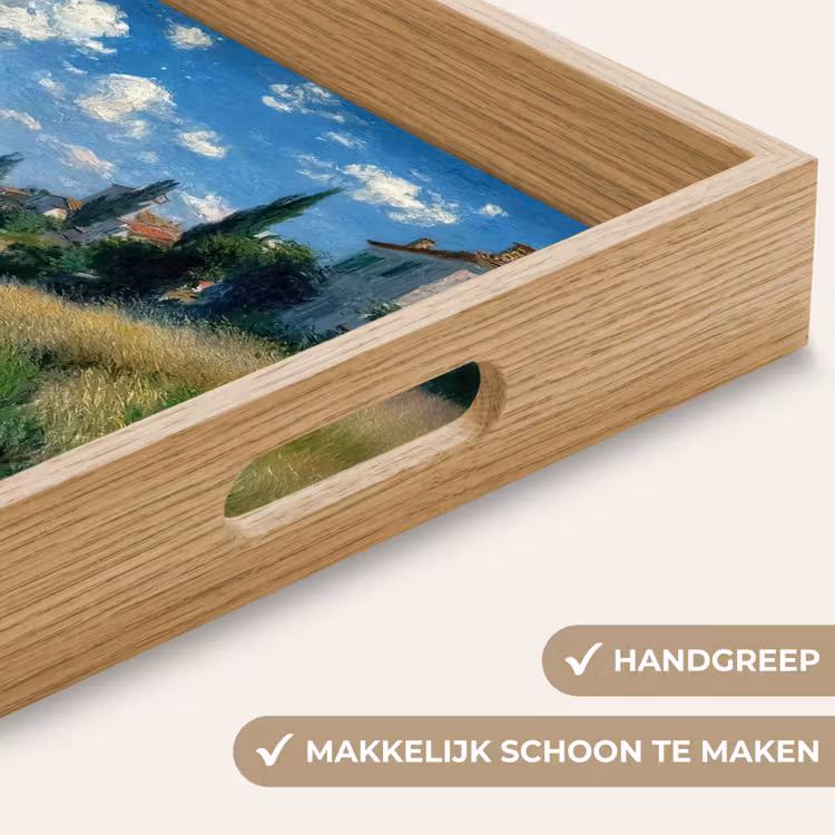 Dienblad - Zandpad - Huis - Bomen - Grasveld — 5