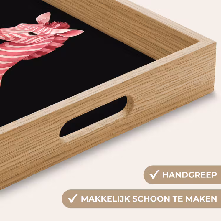 Dienblad - Zebra - Roze - Gestreept — 5