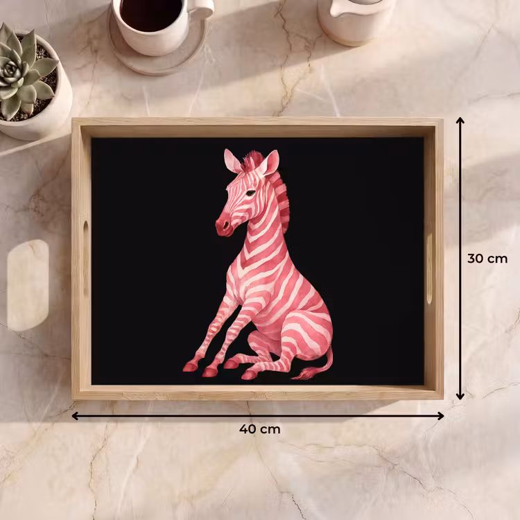 Dienblad - Zebra - Roze - Gestreept — 9