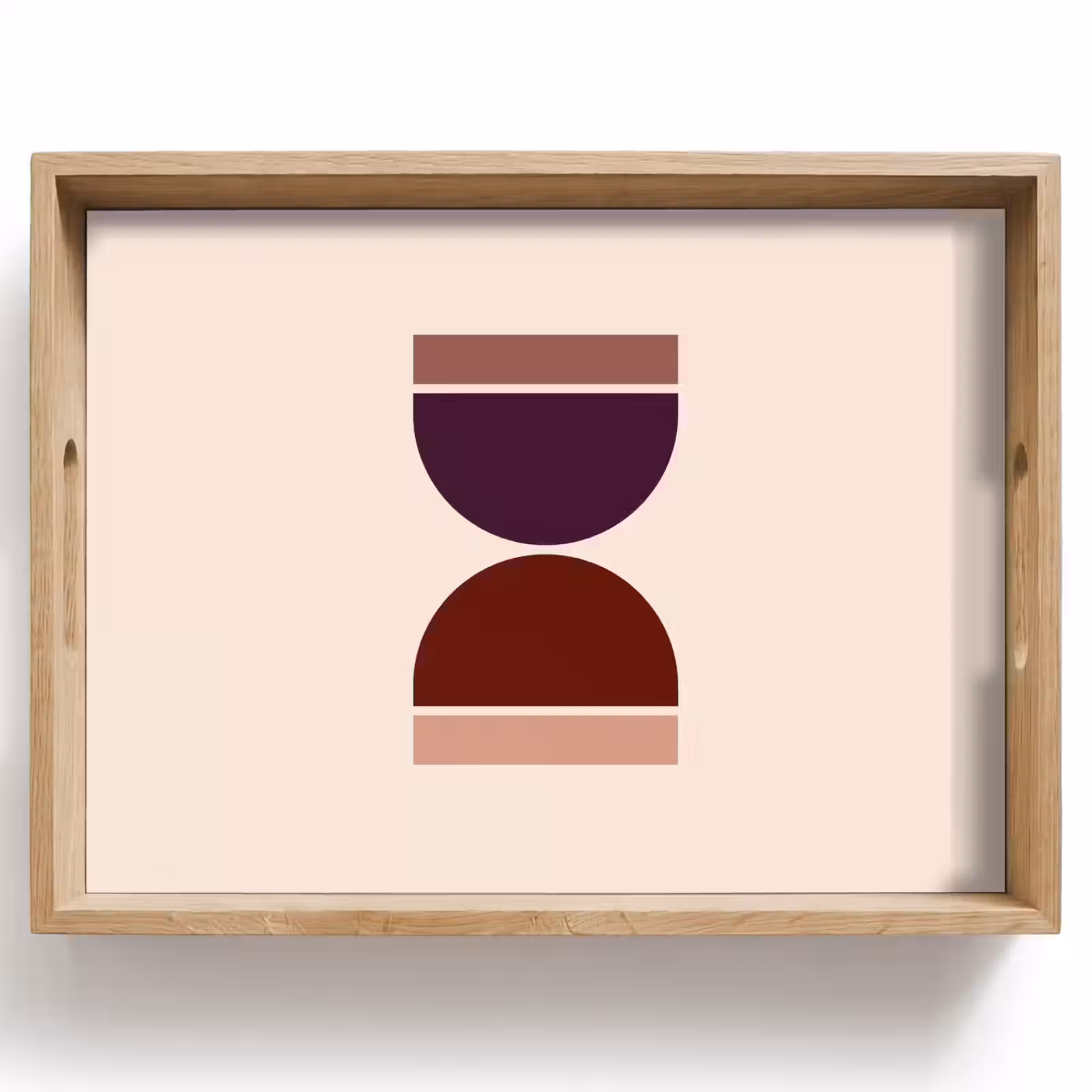 Dienblad - Zandloper - Symmetrisch - Rood - Paars — 1
