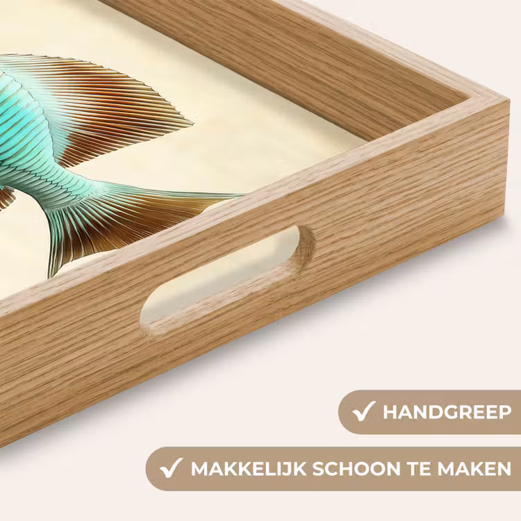 Dienblad - Schubben - Vis - Mint - Minimalistisch — 5