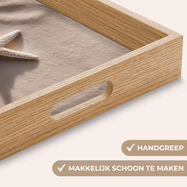 Dienblad - Strand - Zeester - Zand - Beige — 5