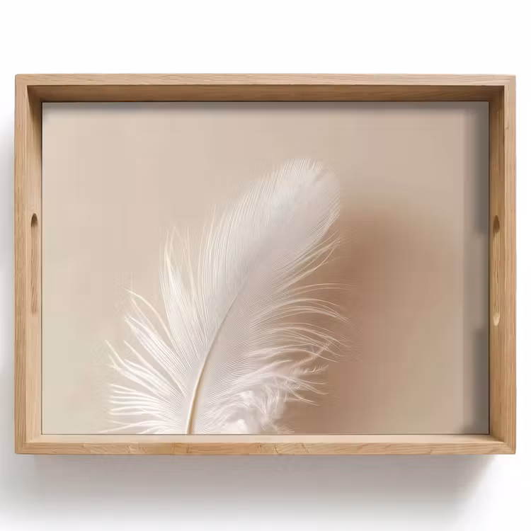 Dienblad - Veer - Minimalistisch - Roze — 1