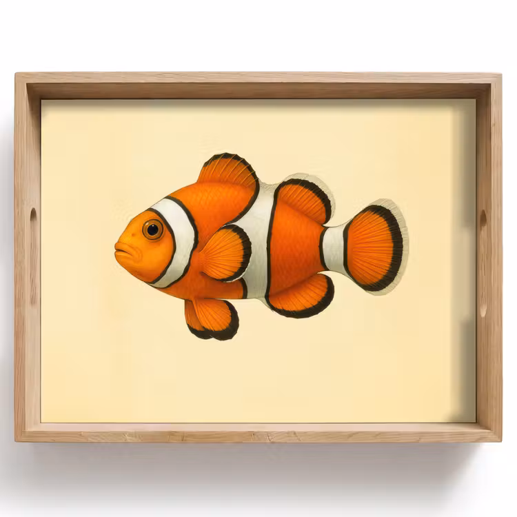Dienblad - Vis - Oranje - Strepen — 1