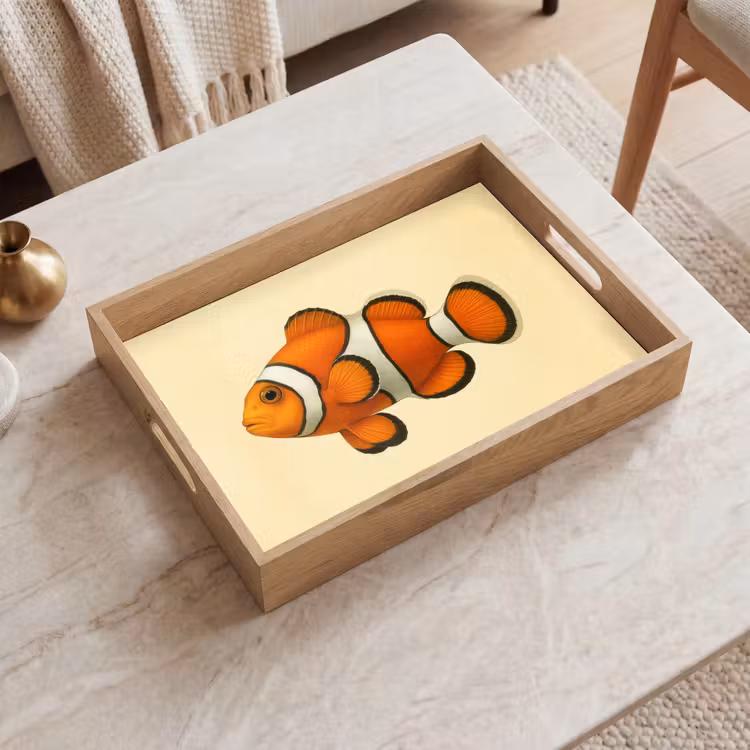 Dienblad - Vis - Oranje - Strepen — 2