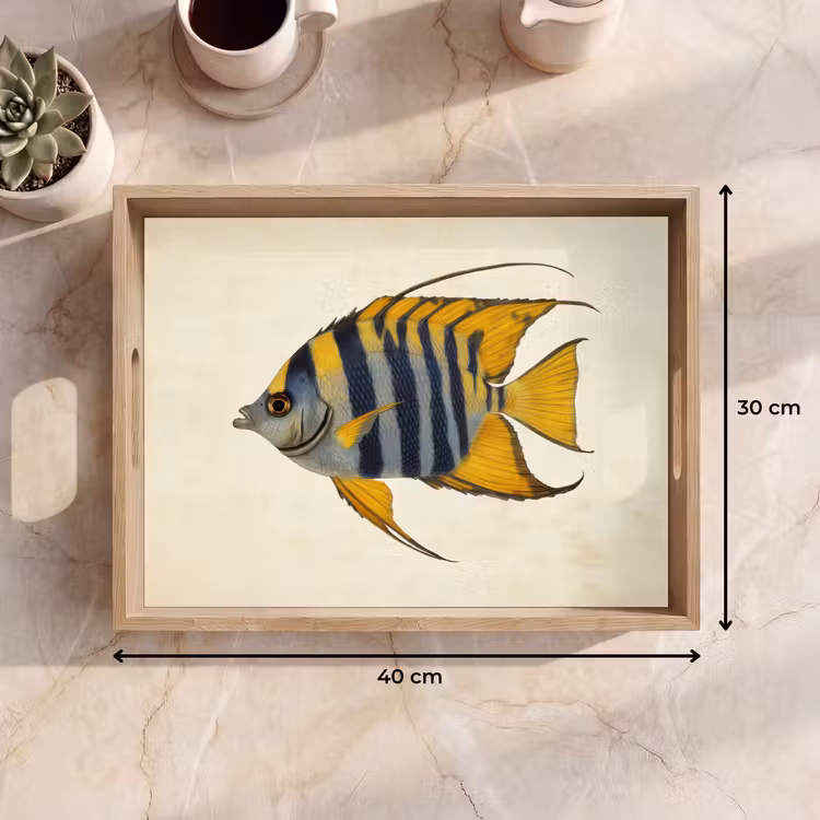 Dienblad - Vis - Sierlijk - Vinnen - Illustratie — 9