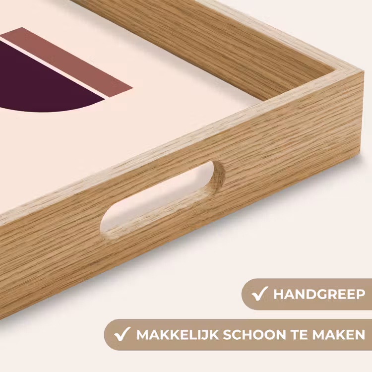 Dienblad - Zandloper - Symmetrisch - Rood - Paars — 5