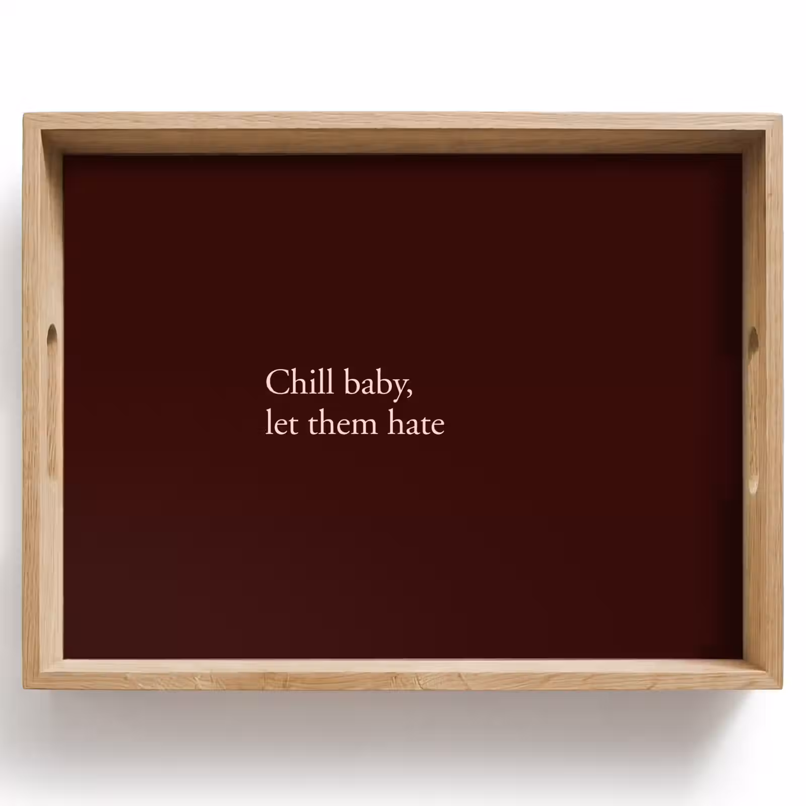 Dienblad - Tekst - Rood - Minimalistisch — 1