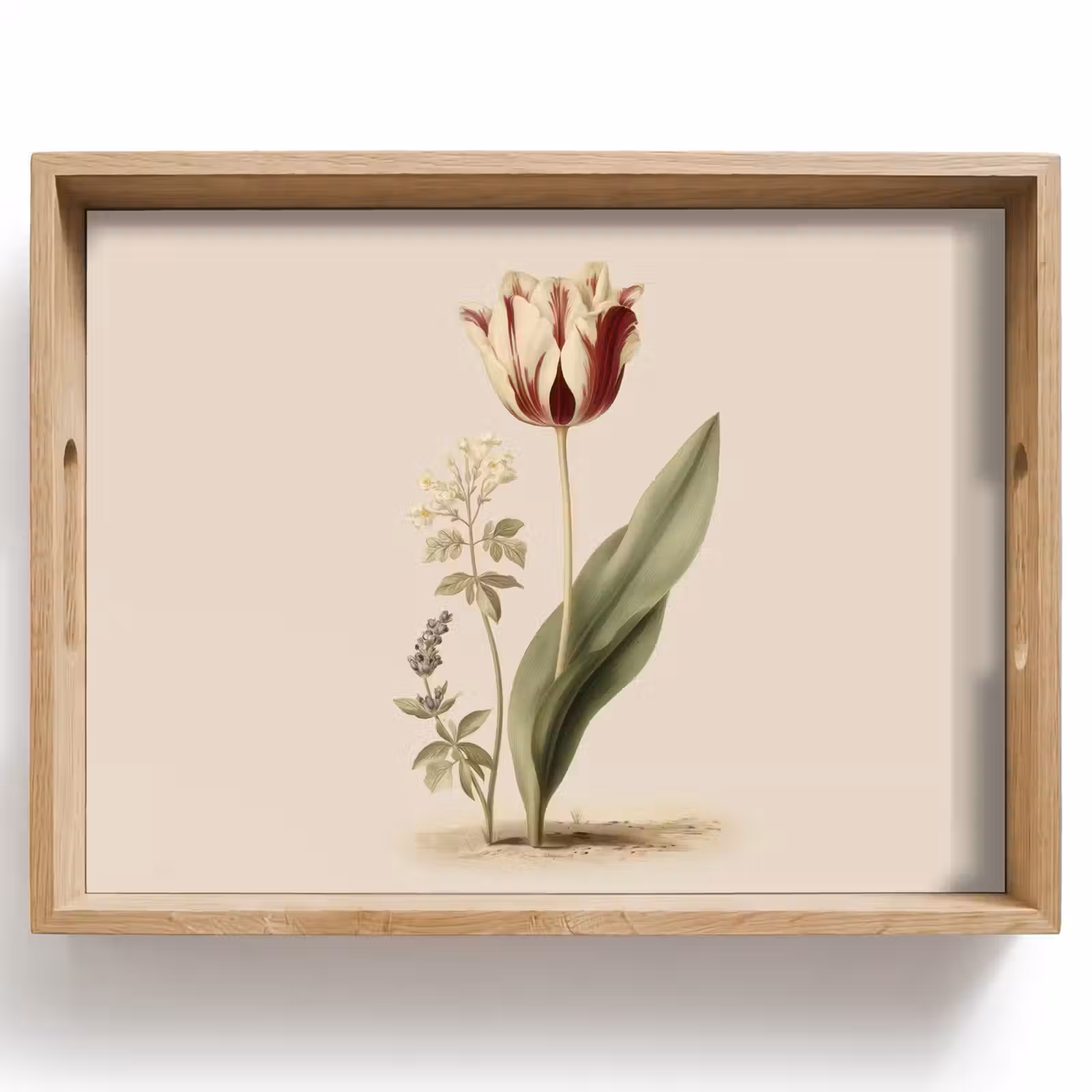 Dienblad - Tulp - Minimalistisch - Beige — 1