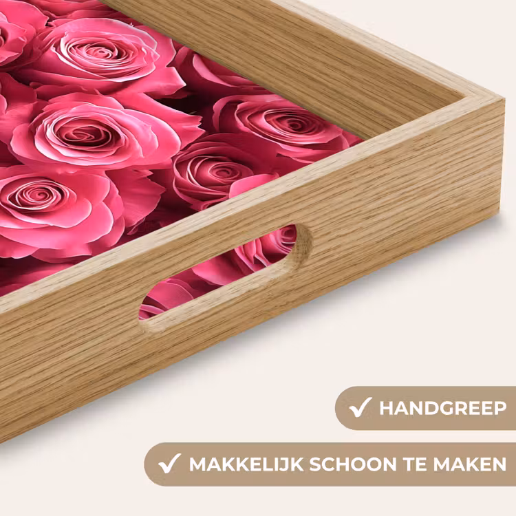 Dienblad - Rozen - Pink - Bloem — 5
