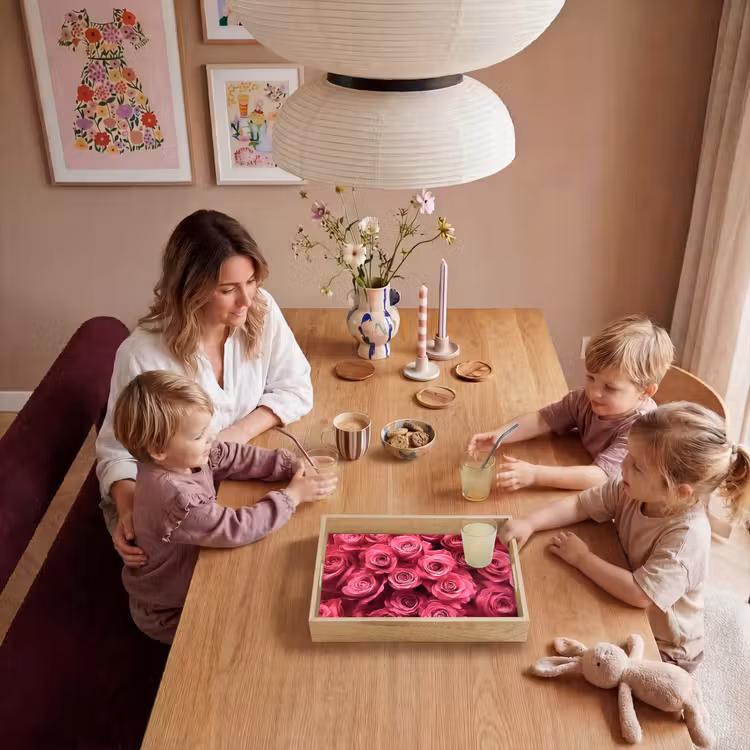 Dienblad - Rozen - Pink - Bloem — 7