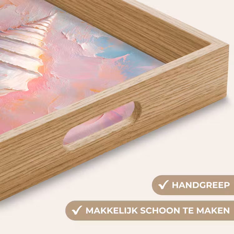 Dienblad - Schelp - Pastel - Pink — 5
