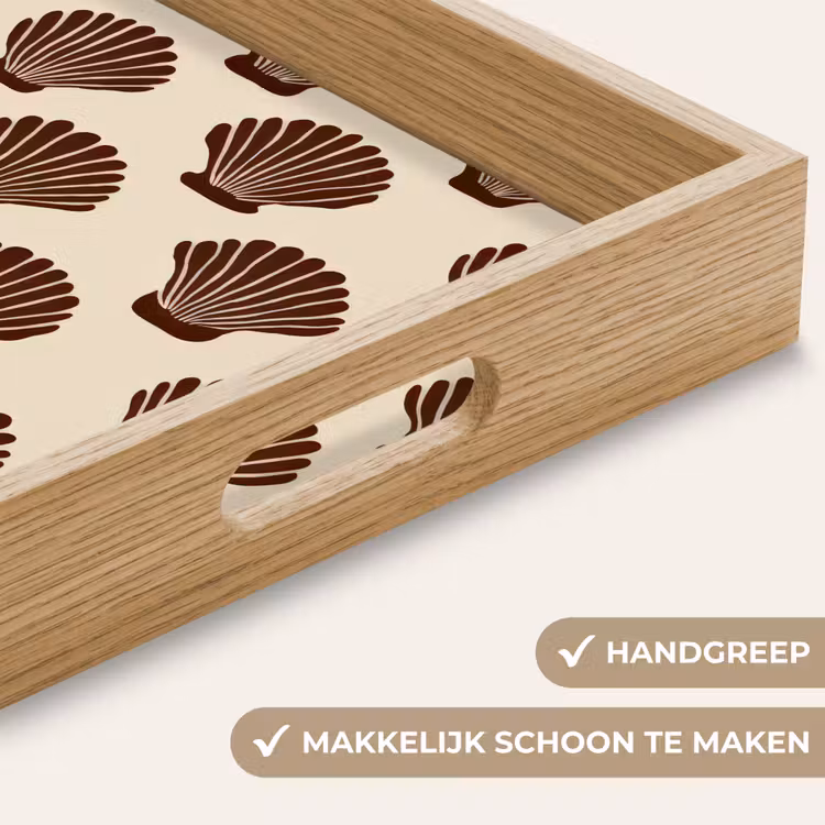 Dienblad - Schelpen - Bruin - Patroon — 5