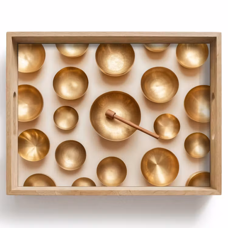 Dienblad - Symmetrisch - Goud - Brons - Balans — 1