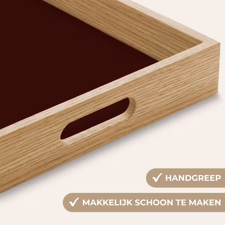 Dienblad - Tekst - Rood - Minimalistisch — 5