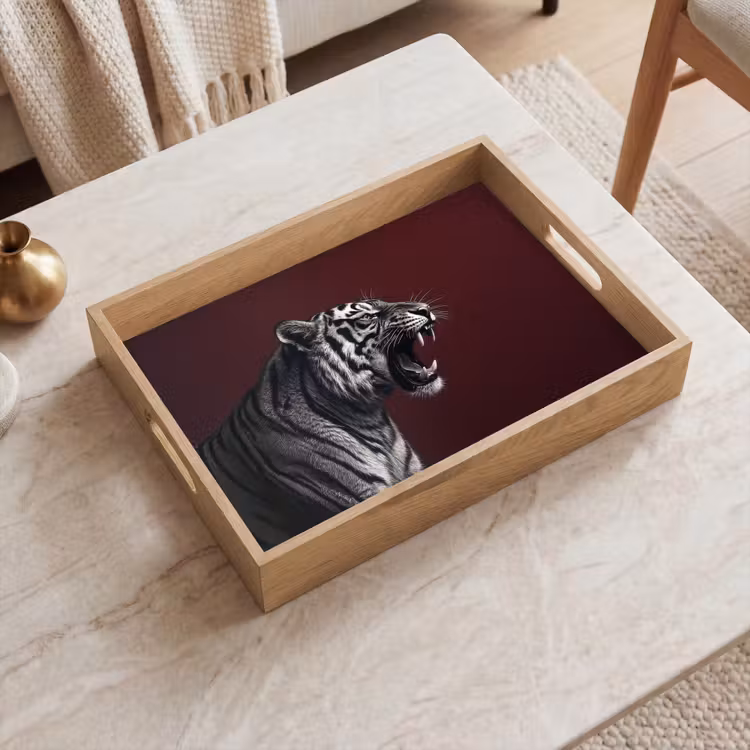 Dienblad - Tijger - Brult - Bordeaux — 2