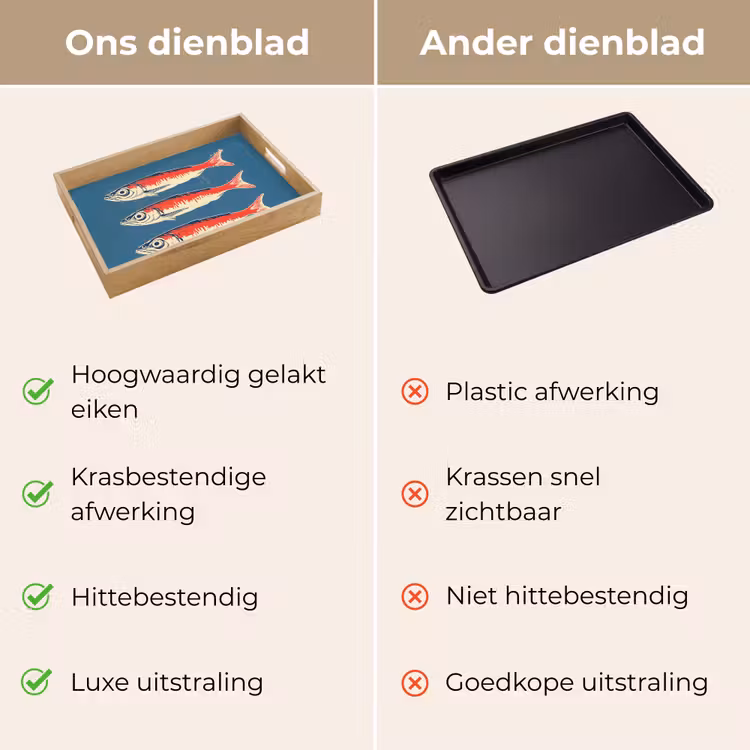 Dienblad - Vissen - Rood - Blauw — 3