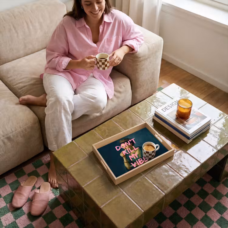 Dienblad - Vrouw - Portret - Kroon — 6