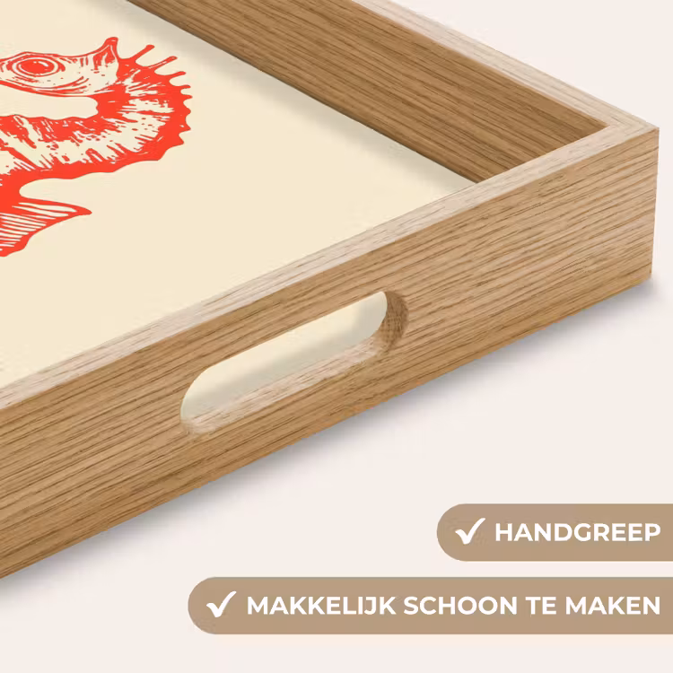 Dienblad - Zeepaardje - Rood - Fijne details — 5