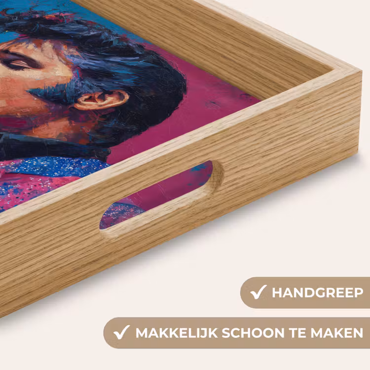 Dienblad - Zingende man - Glitterjas - Microfoon — 5