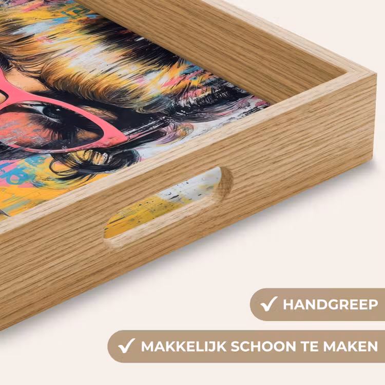Dienblad - Zonnebril - Vrouw - Kleurrijk - Verfspetters — 5