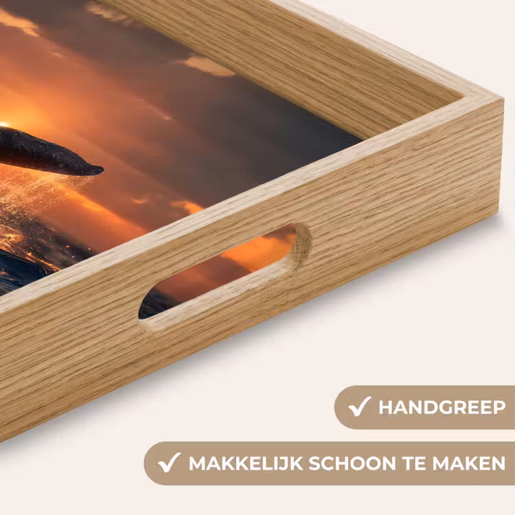 Dienblad - Walvis staart - Water - Zonsondergang — 5