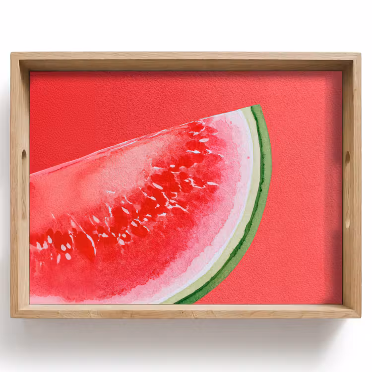 Dienblad - Watermeloen - Rood - Zomers — 1