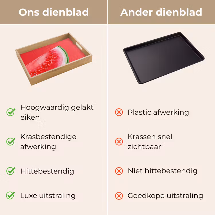 Dienblad - Watermeloen - Rood - Zomers — 3