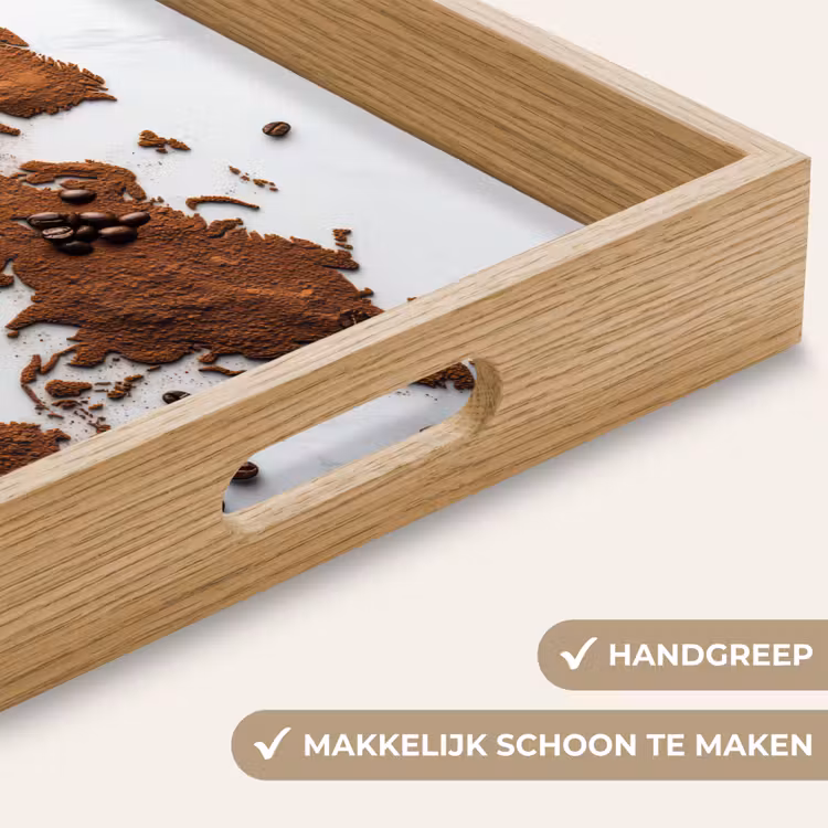 Dienblad - Wereldkaart - Koffie - Marmer — 5