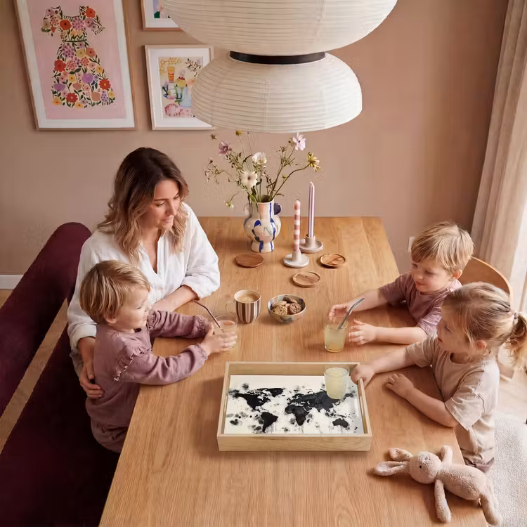 Dienblad - Wereldkaart - Zwart - Inkt — 7