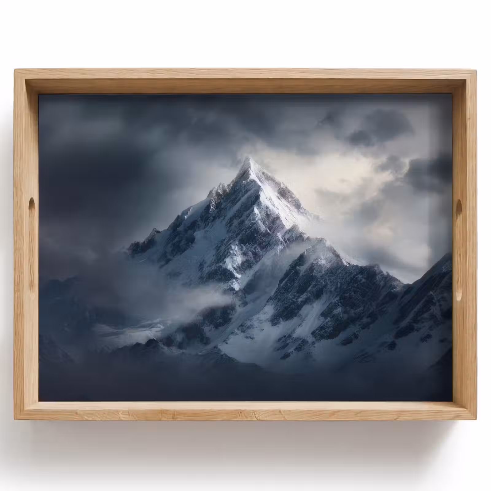 Dienblad - Sneeuw - Berg - Wolken — 1