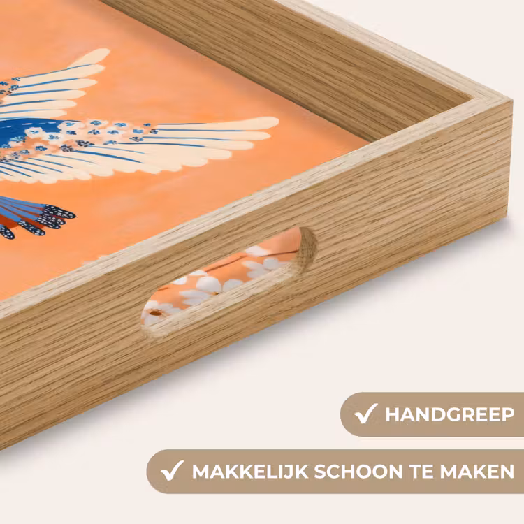 Dienblad - Vogel - Bloesemtakken - Warm - Kleurrijk — 5