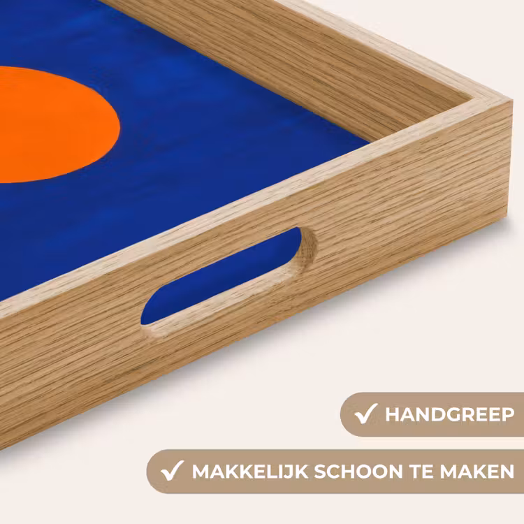 Dienblad - Vorm - Rond - Minimalistisch - Blauw — 5