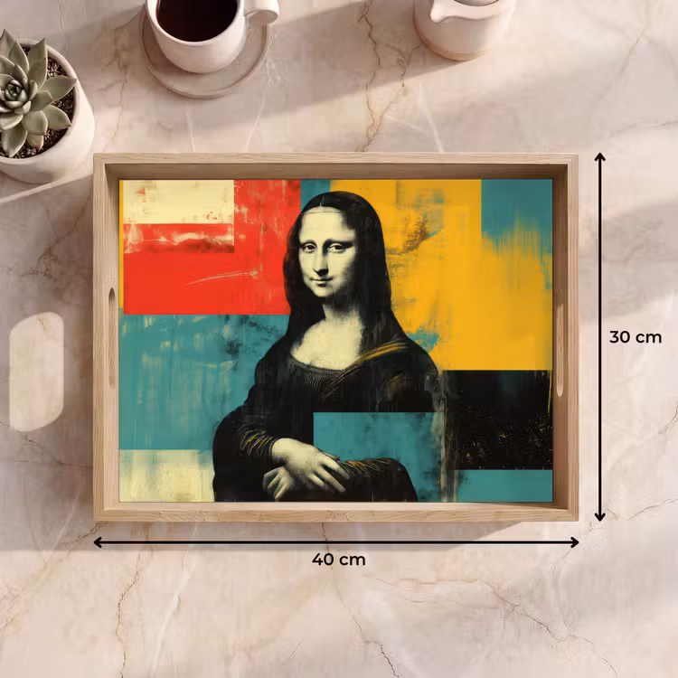 Dienblad - Vrouw - Kleurvlakken - Klassieke schilderkunst — 9
