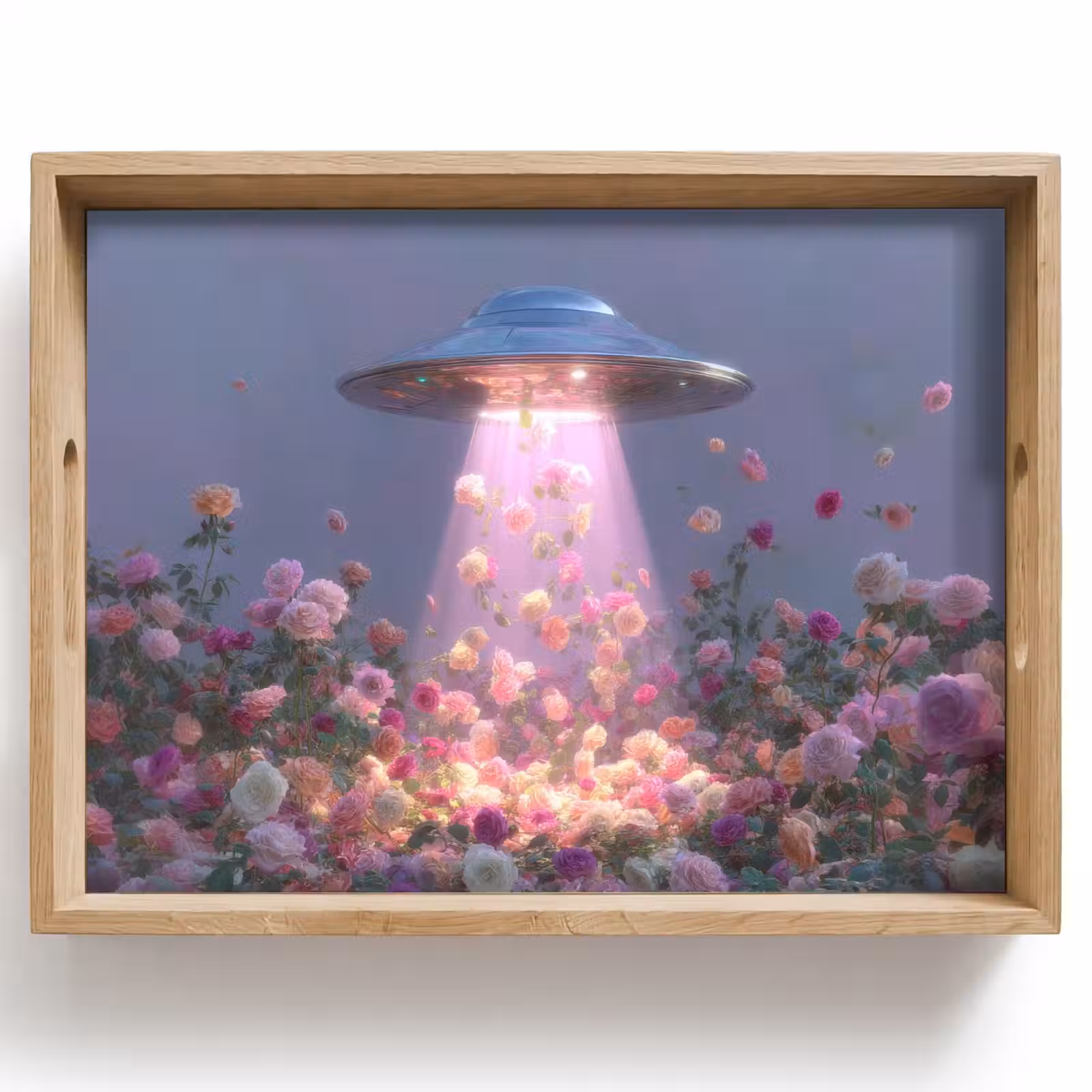 Dienblad - Ufo - Rozen - Pastelkleuren — 1