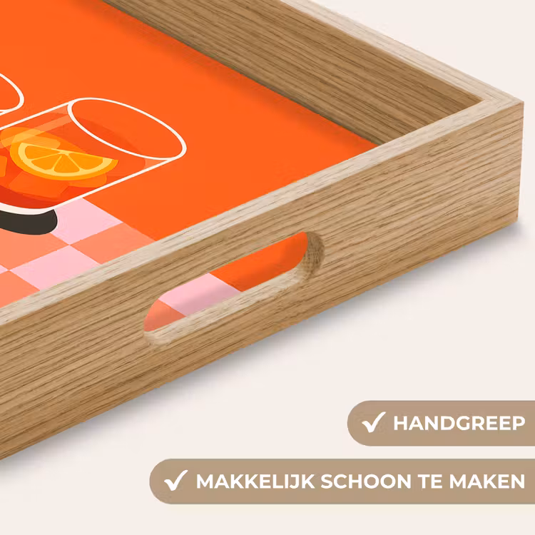 Dienblad - Sinaasappel - Glazen - Oranje — 5