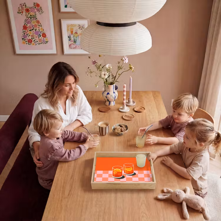 Dienblad - Sinaasappel - Glazen - Oranje — 7