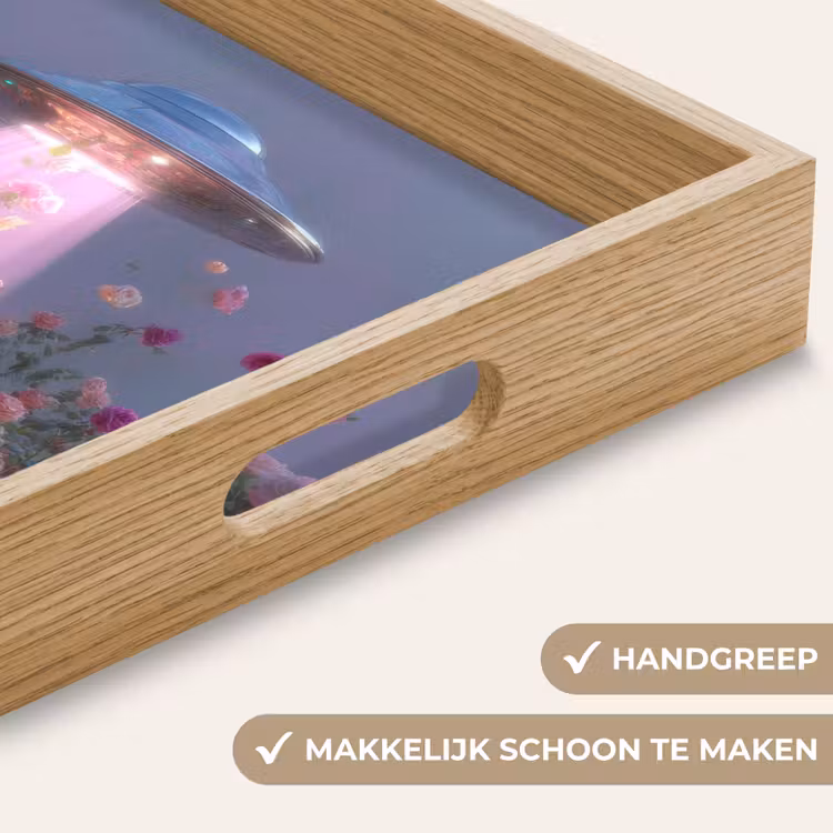 Dienblad - Ufo - Rozen - Pastelkleuren — 5