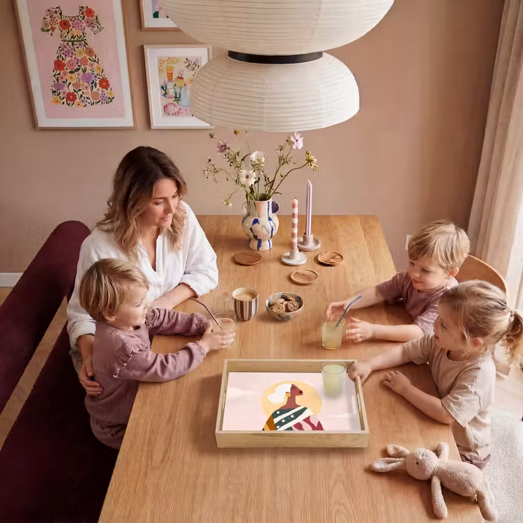 Dienblad - Vrouw - Zon - Kleurrijk — 7