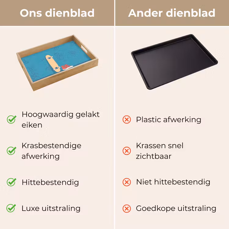 Dienblad - Skateboard - Gympen - Rood - Minimalistisch — 3