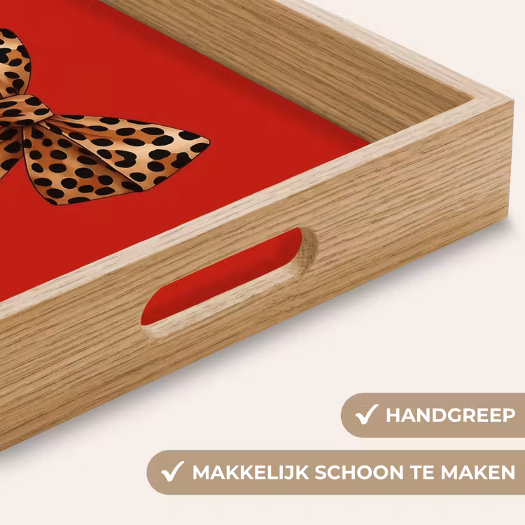 Dienblad - Strik - Sierlijk - Panter - Rood — 5