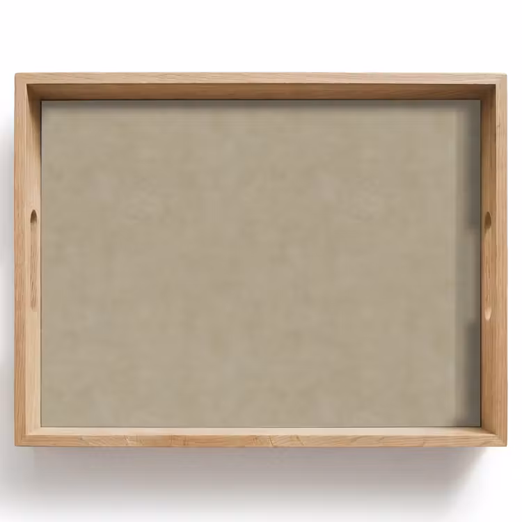 Dienblad - Taupekleur - Gewolkt textuur - Natuurlijk — 1