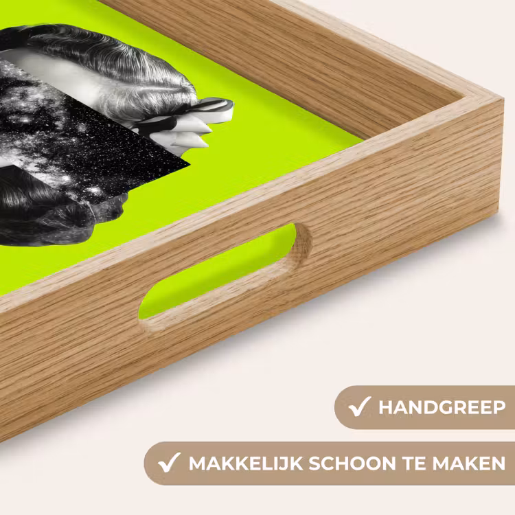 Dienblad - Vrouw - Sterrenhemel - Groen — 5
