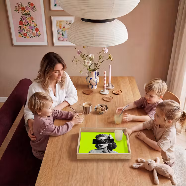 Dienblad - Vrouw - Sterrenhemel - Groen — 7