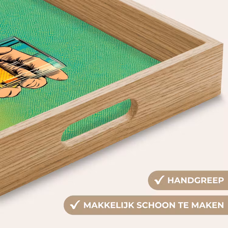 Dienblad - Whisky - Glas - Hand - Groen — 5